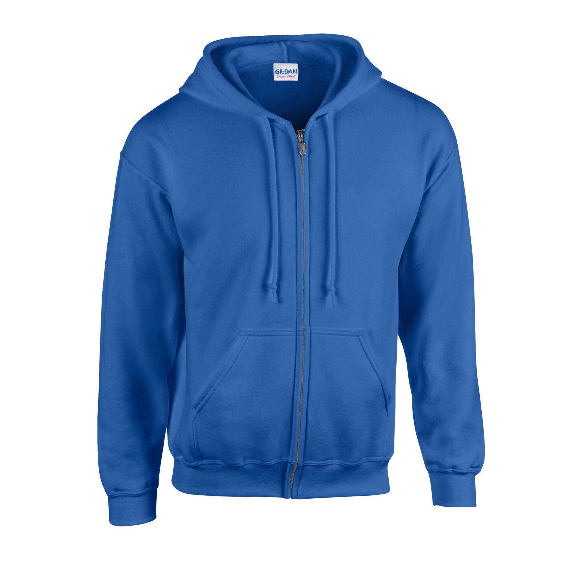 Gildan Unisex Adult Heavy Blend Full Zip Full Zip Hoodie (L) (Royal Blue)