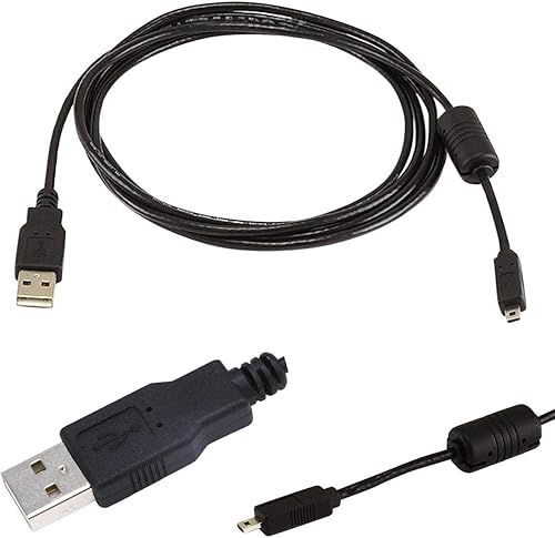 Miniatura 2 de Cable USB para cámara réflex digital Nikon D750 y cable de computadora USB para cámara réflex digital Nikon D750, chapado en oro, con ferrita, 6