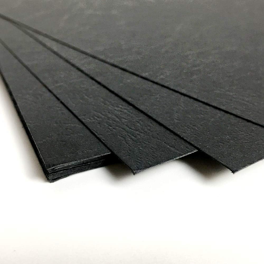 RAYSON Couvertures de reliure, A4, 230g, Texture Cuir, Bleu, 100 Pièces | Couverture papier stable avec gaufrage cuir premium. 230g pour protection sûre. Idéal pour rapports et certificats