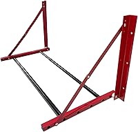 ROBLOCK Folding Wall Mount Tire Rack for 4 Tires (32-48") Heavy Duty Steel Garage Storage Carrier, Red