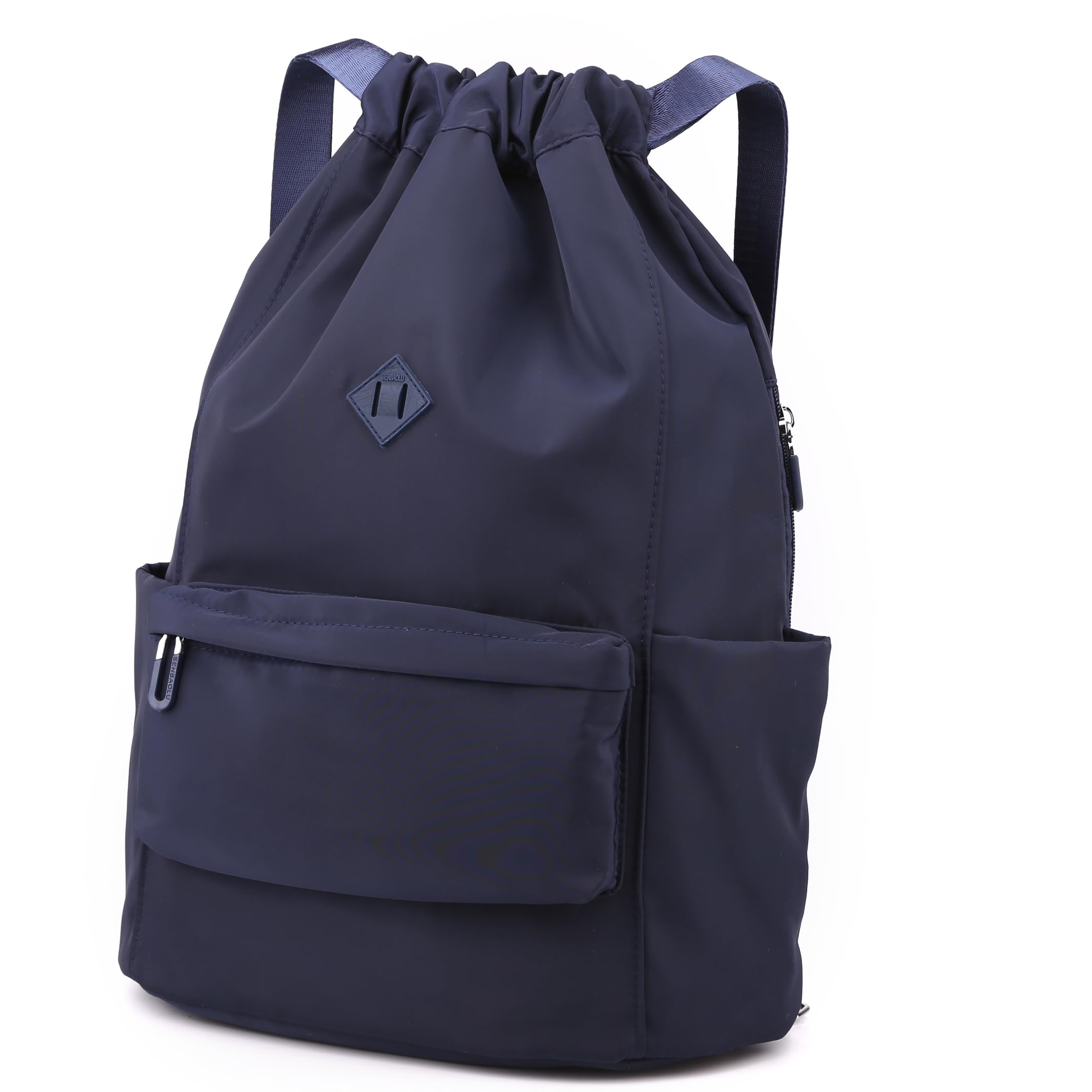 Drawstring Backpack with Wet Pocket Gym Backpack Water-Resistant String Bag Cinch Bag for Women Men