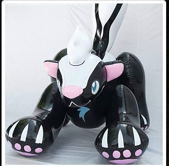 Amazon | ブラック スカンク ツヤあり フロート 空気ビニール風船 浮き