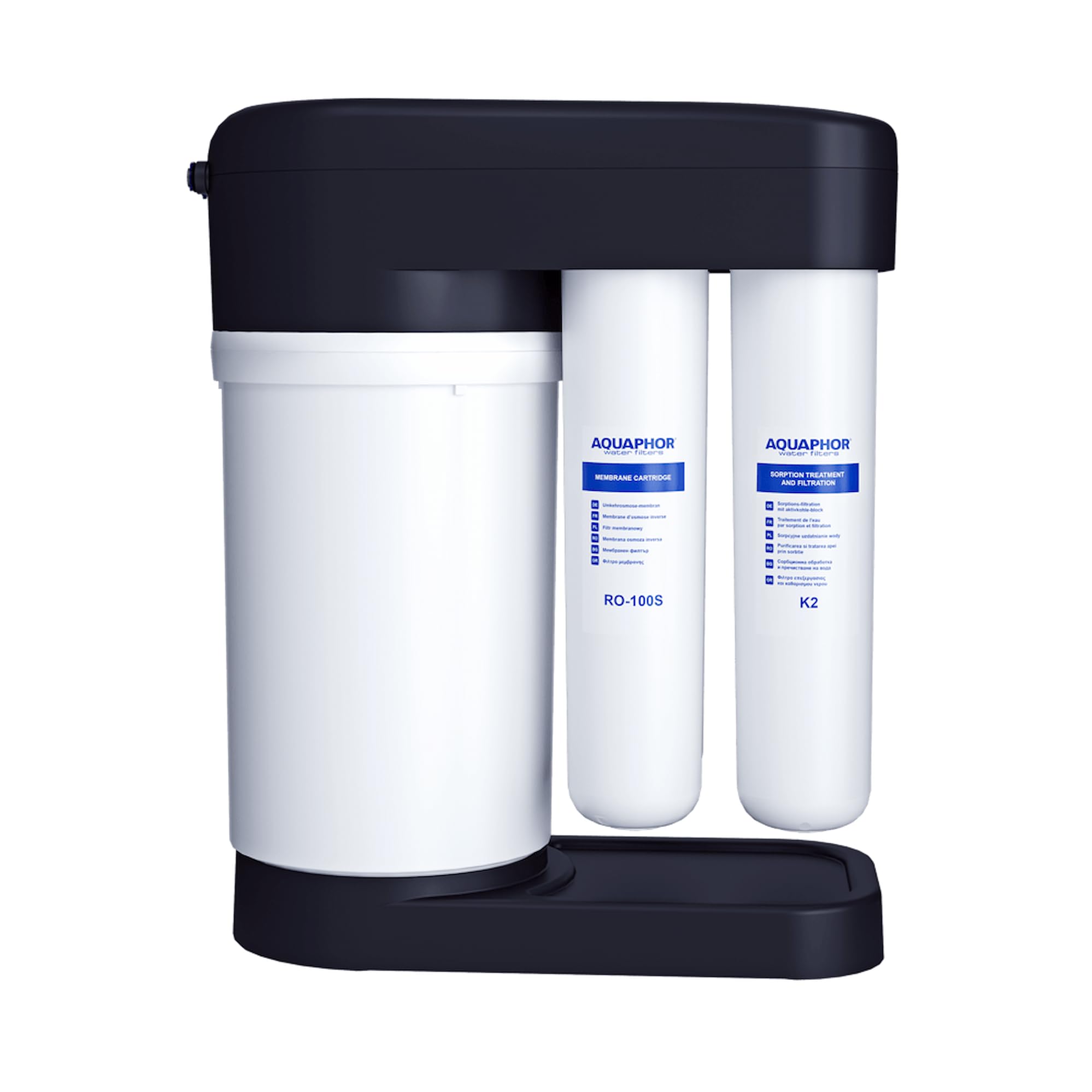AQUAPHOR System odwróconej osmozy DWM 102S, Black Edition, 15 l na godzinę szybkość filtracji