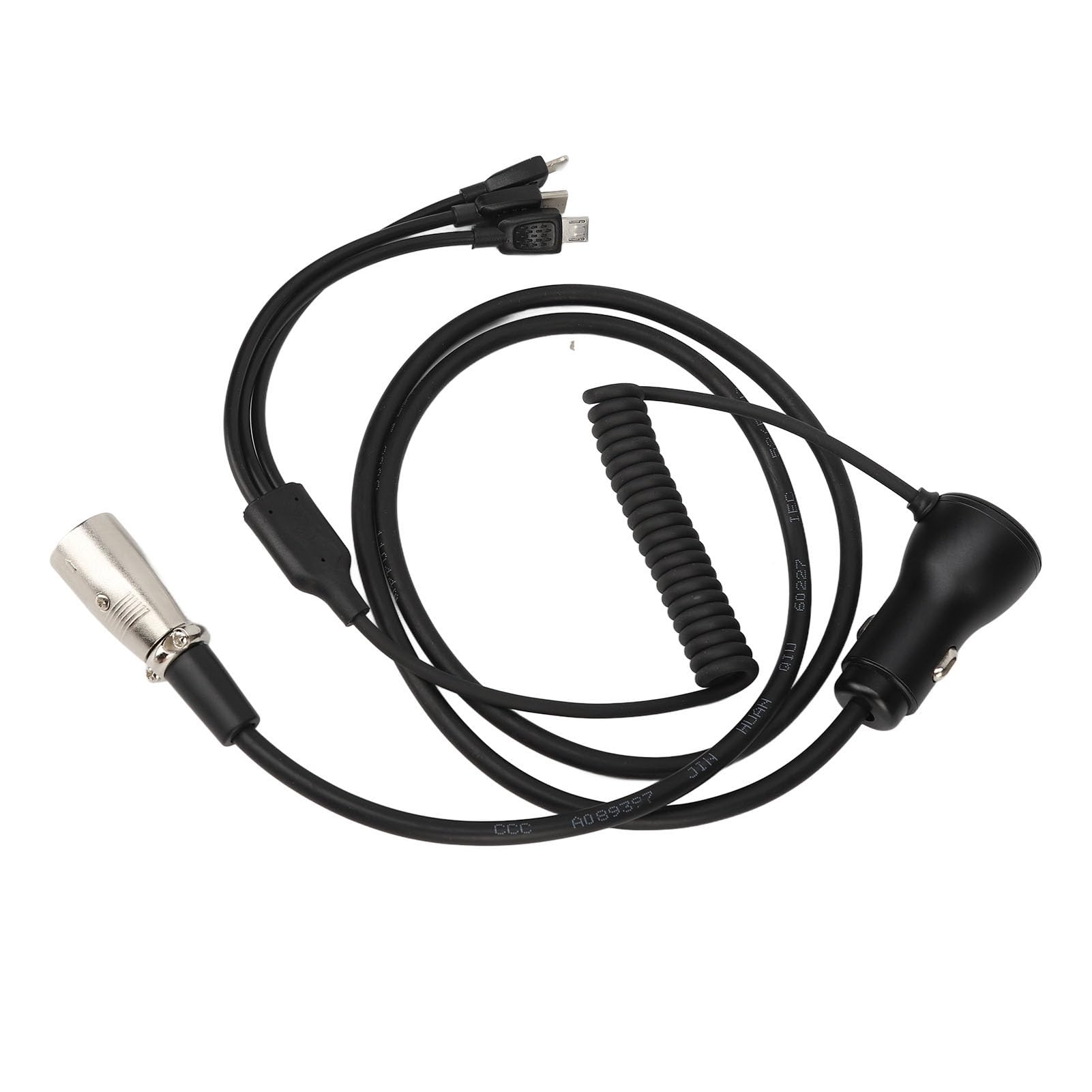Cable de Carga para Silla de Ruedas, Cable de Carga USB para Silla de Ruedas, Rendimiento Estable Multifuncional 3 en 1 para Salidas en Scooter Eléctrico