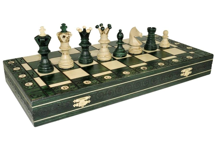 Amazon.com: 100CIE Green Ambassador Chess - Wooden Set