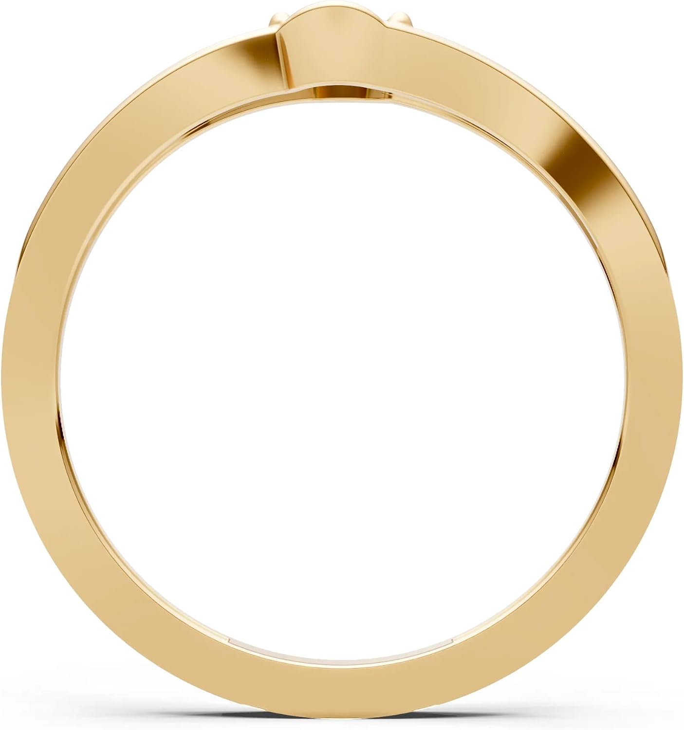 PEORA Round Cut Alexandrite Stackable Band Available in Solid 10K, 14K or 18K Ring – White, Yellow or Rose Gold