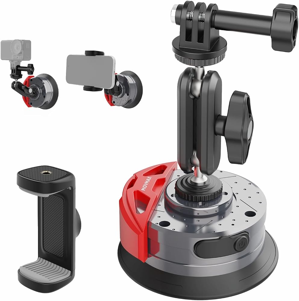 Movmax JawCup Electric Suction Cup Camera Mount with Ball Head Magic Arm — 사진 1