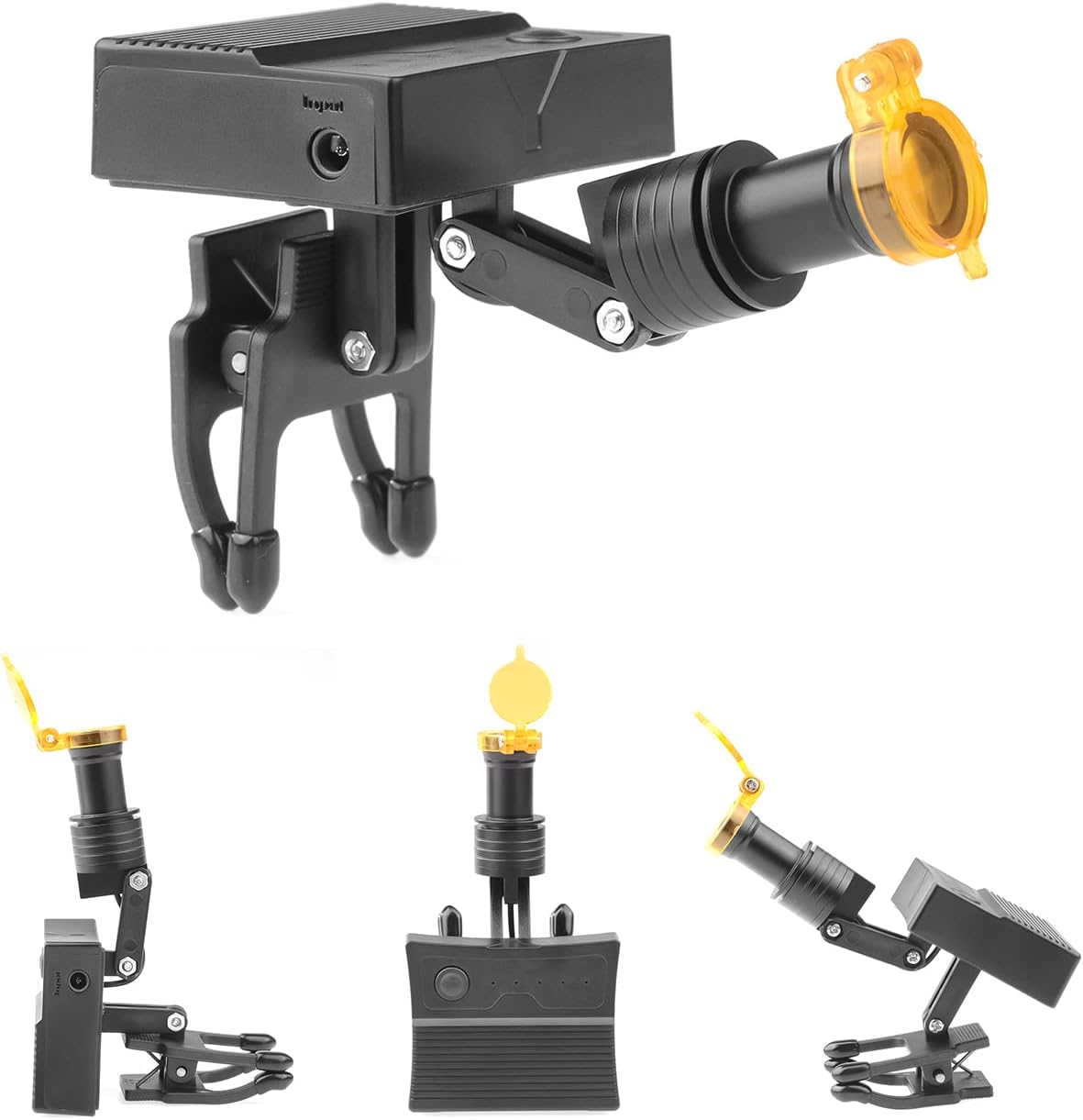 Updated 5W Cordless Headlamp Clip-On Headlamp for Glasses with Filter Clip-on Type Brightness Adjustable HYG-TD1