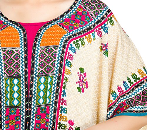 Plus Size Kaftan Dress Tunic Long Maxi Kimono Caftan Gown Nightdress Beach Party Casual Dress3