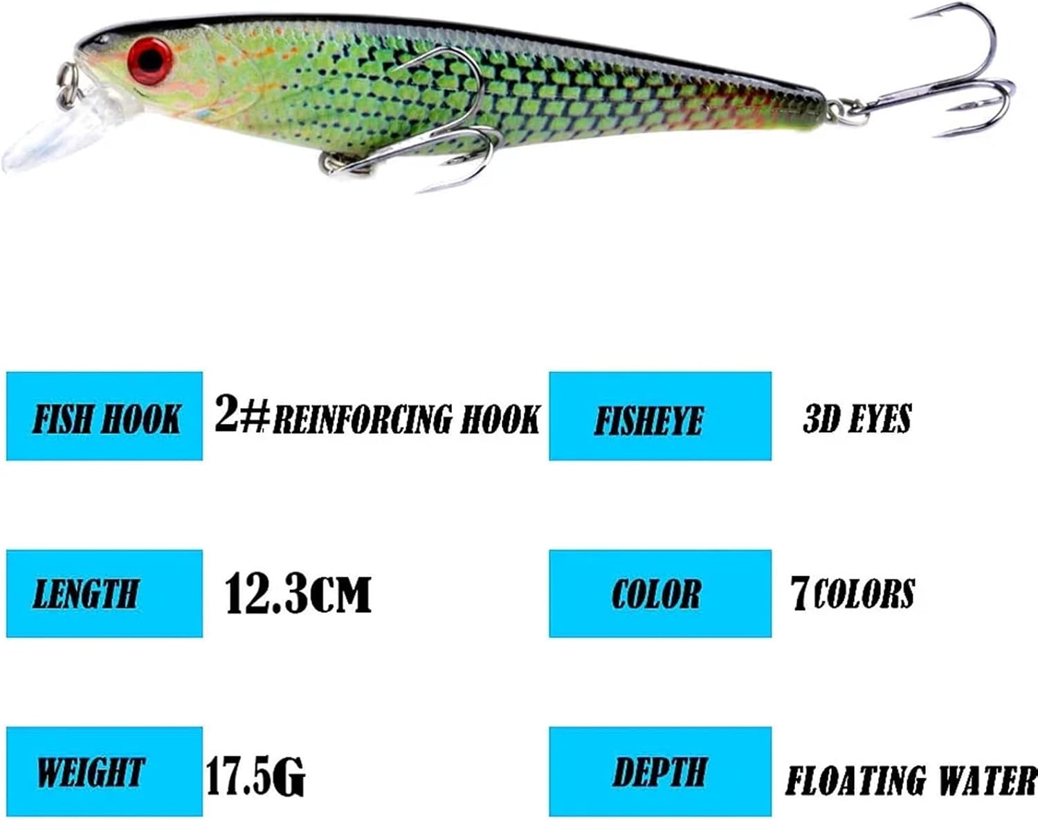 Floating Mino 12.3CM/17.5G Long Cast Ring Pearl Luya Bait Hard Bait Bait Wholesale Paint Does Not Remove Paint