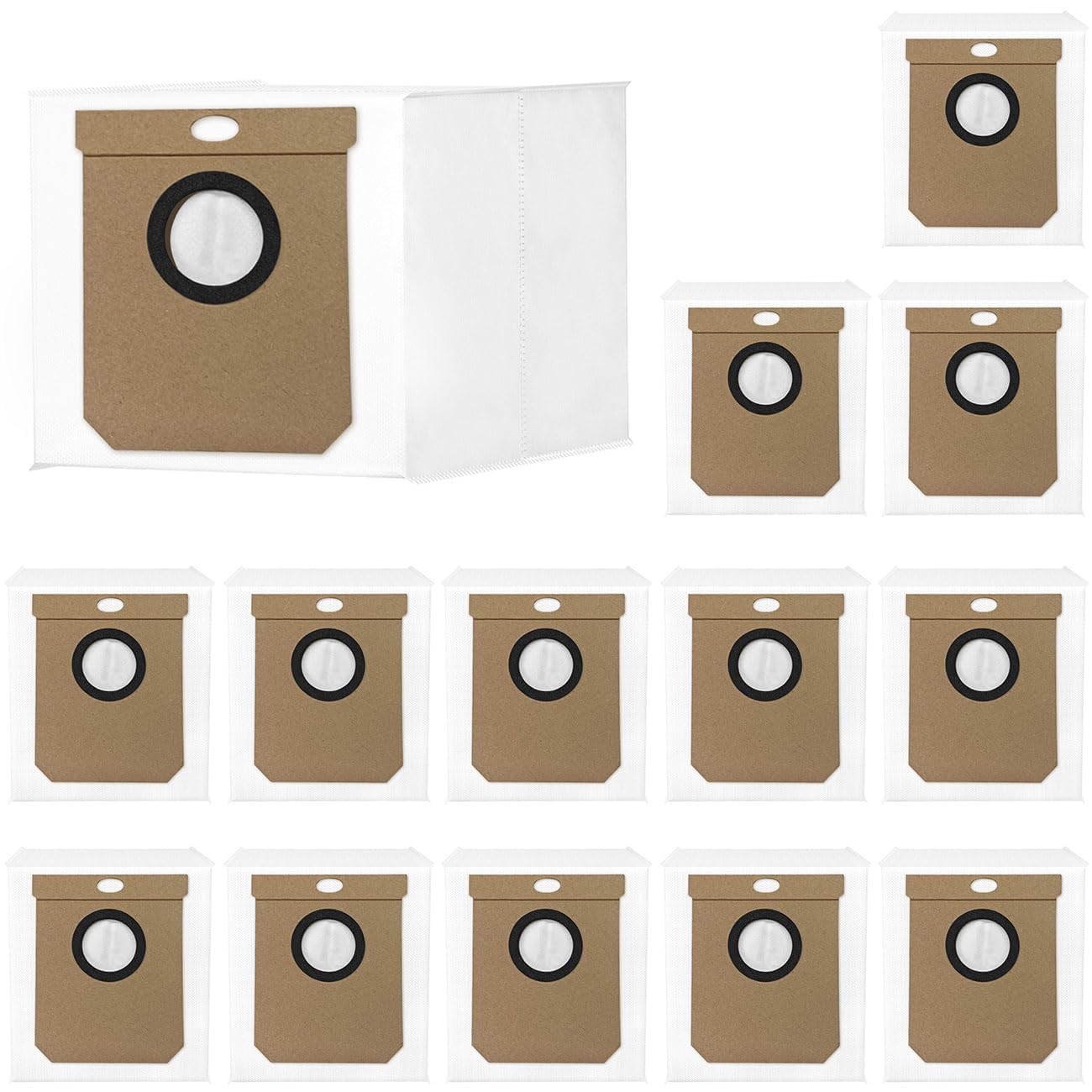 ANBOO 14 PCS 2.5L Vacuum Bags Replacement for eufy L50/L60/L50 SES/L60 SES Vacuum, compatible with Haier H9 + Vacuum, Replace Filter Bags for Conga Home 10000, 8090 Ultra, 9090 AI Vacuum Cleaner