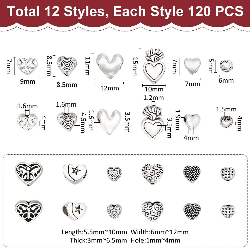 Distanziatore Disco Tibetano Decorato Color Argento Diametro 0.65 Cm - Foto 8