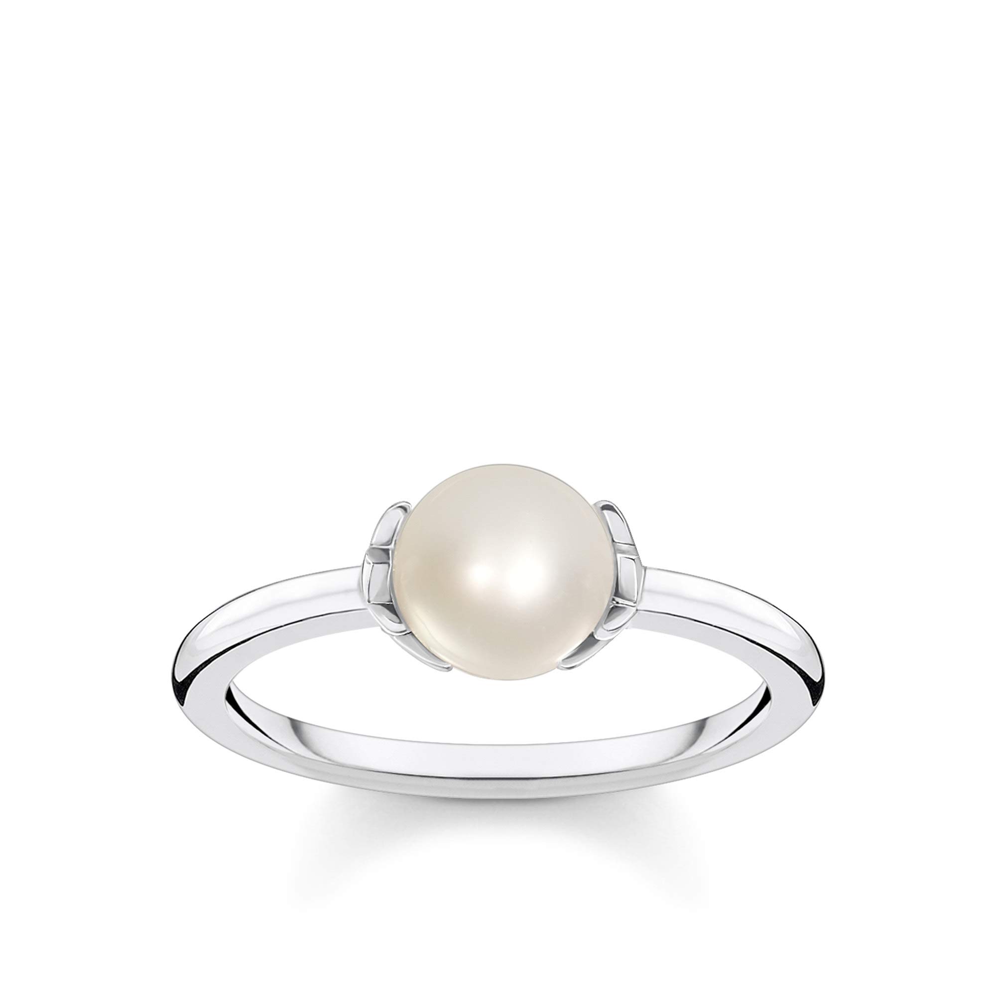 Thomas Sabo Women Ring Pearl with Stars 925 Sterling Silver TR2298-167-14