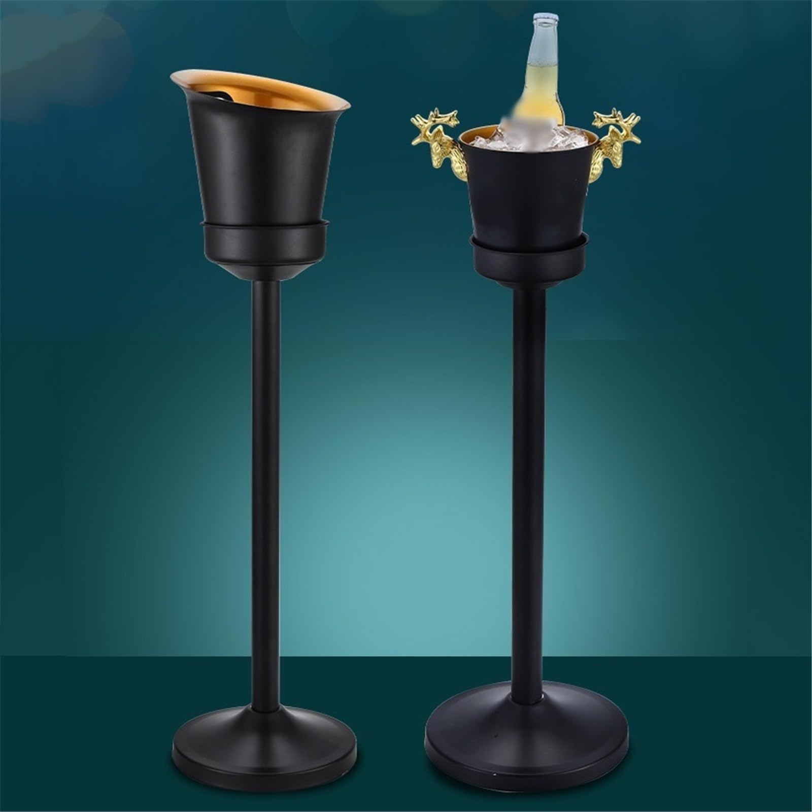 Secchiello per il ghiaccio per bar domestico, refrigeratore in acciaio inox per vino e birra, perfetto per feste, matrimoni, karaoke, barbecue e uso in discoteca