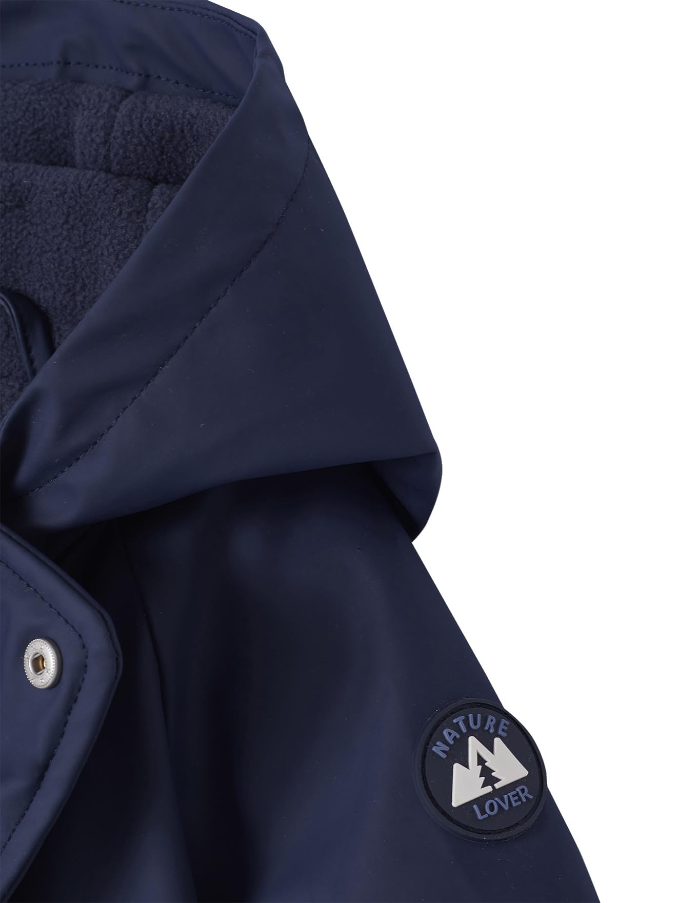VERTBAUDET Combinaison à capuche anti-pluie bébé doublée maille polaire bleu nuit 12M(74CM)