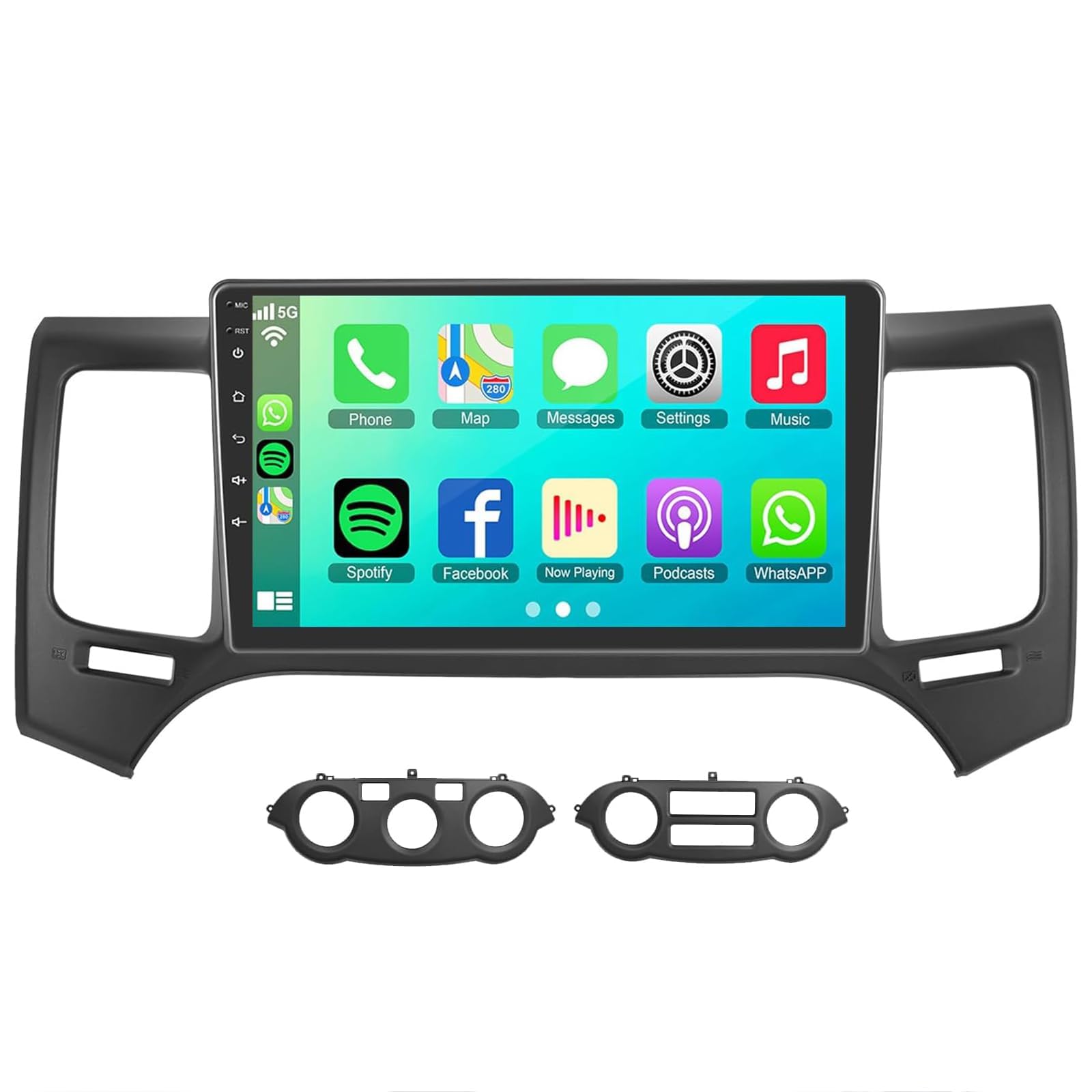 BCBSYCJP Car Radio with Wireless CarPlay Android Auto for Kia Optima Magentis 2008-2010 9 Inch Stereo Mirror Link Bluetooth with Android Auto Carplay Wireless WIFI FM GPS,8 Core 6G+128G