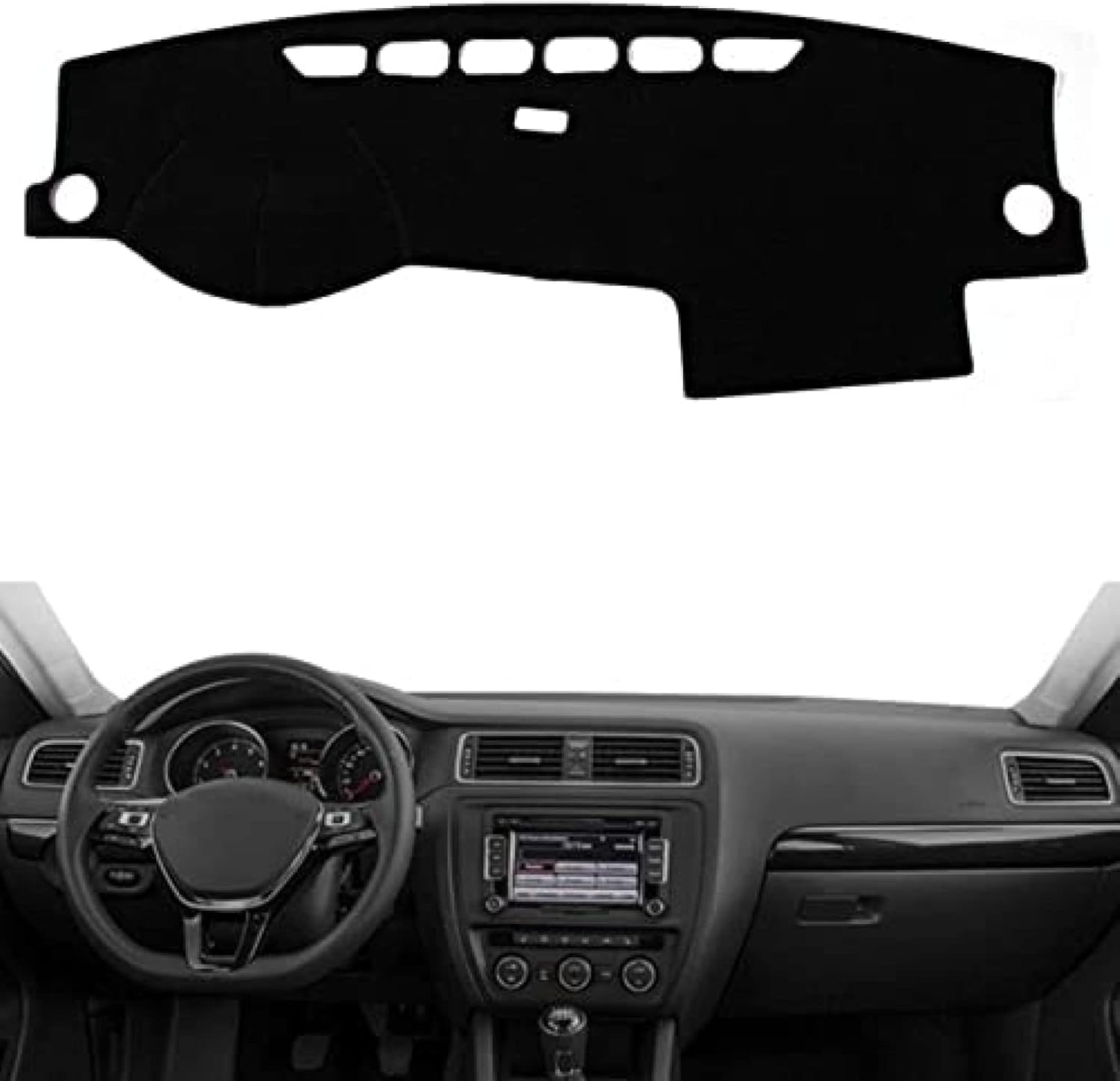 Car centre console dashboard cover mat， For VW Jetta Vento MK6 2011
