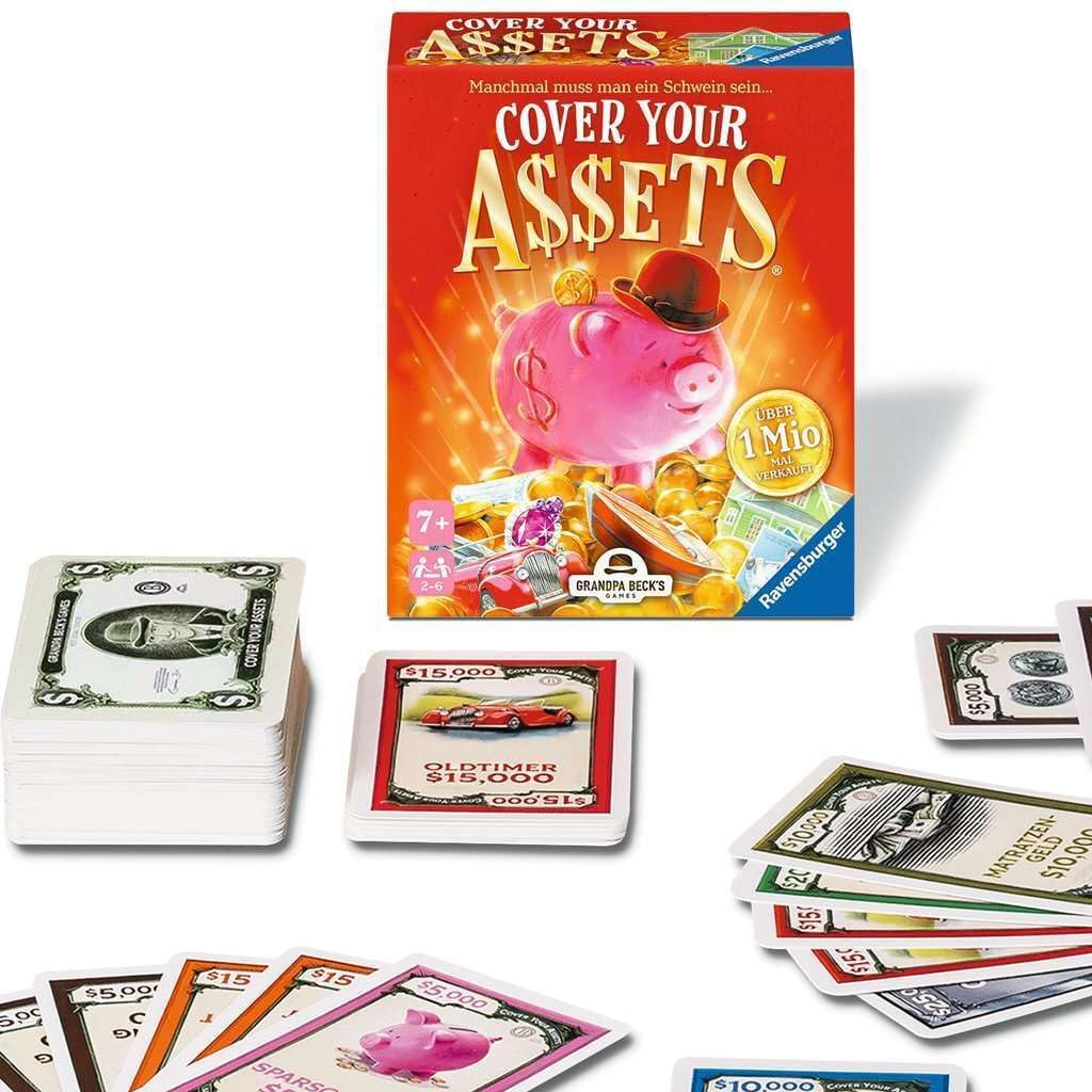 Ravensburger Spiele 22577 - Cover Your Assets - Simple Card Game for Children and Adults from 7 Years, for 2-6 Players