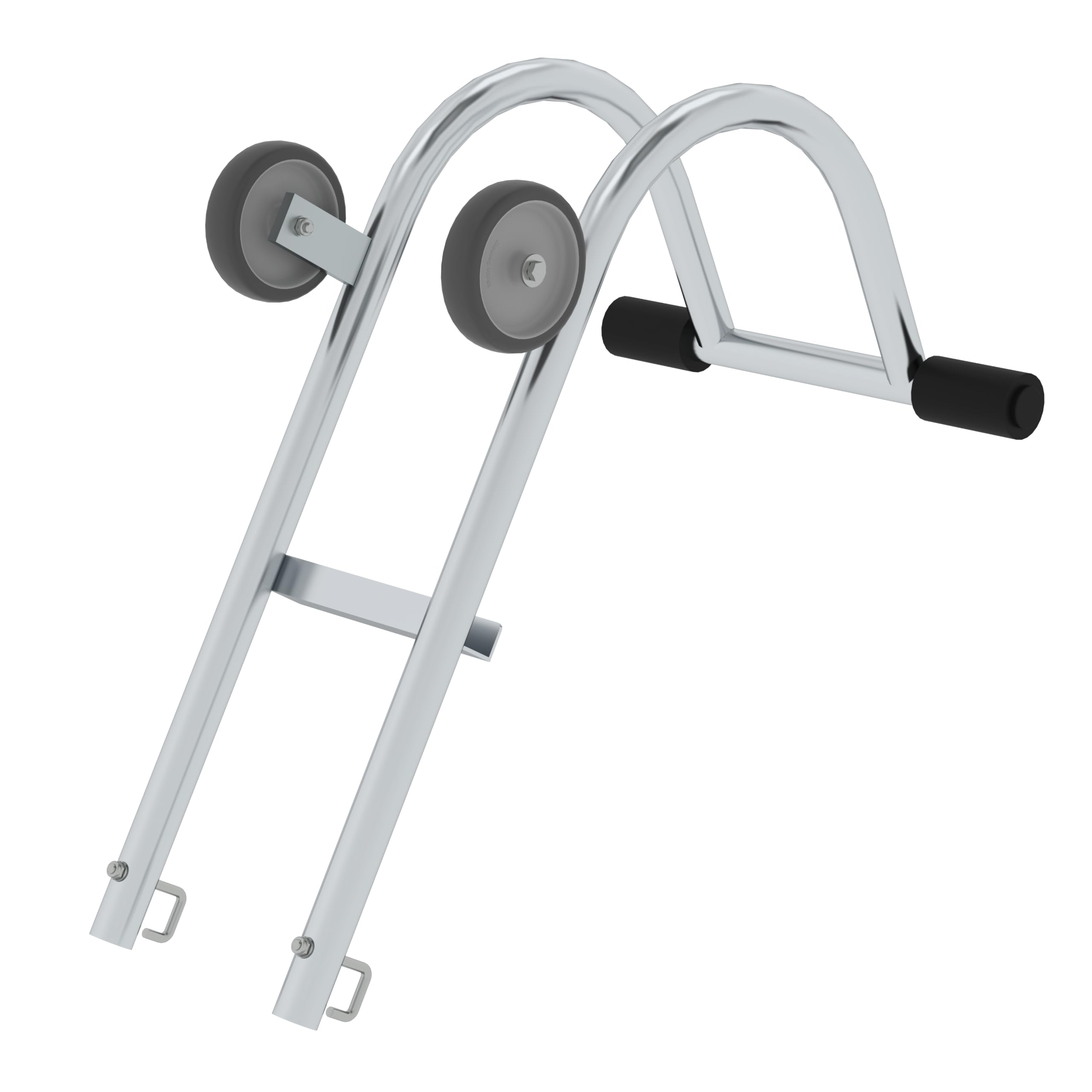 Munk Firstbügel für Anlegeleitern Sprossen 30x30 mm Aluminium | Praktischer Firstbügel aus Aluminium für sicheres Einhängen und einfaches Positionieren von Anlegeleitern am Dachfirst