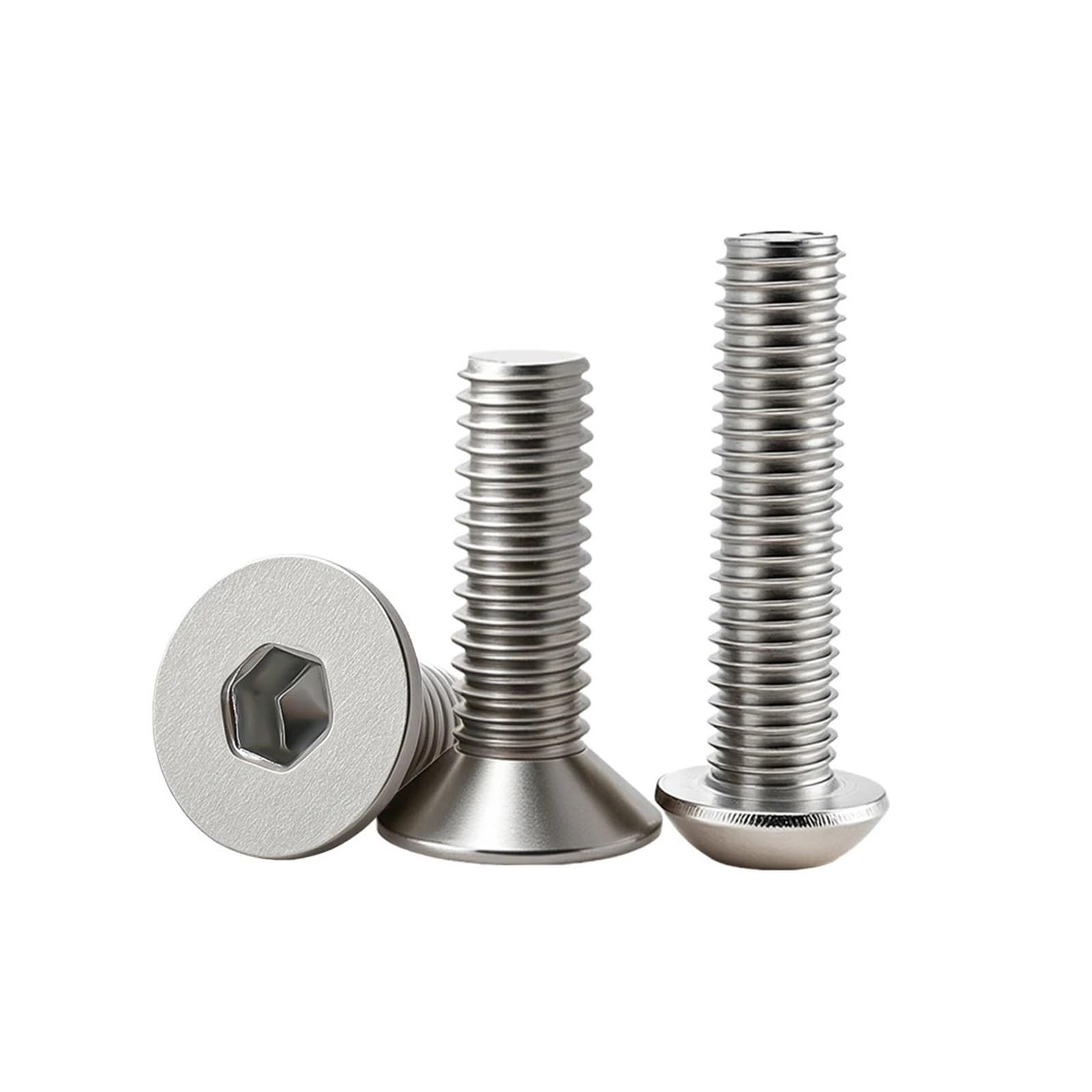 Śruba imbusowa M2-M6 ze stali nierdzewnej 304 | Maszyna metryczna sześciokątna 50-200 szt(DIN7991,M3x40(200pcs))