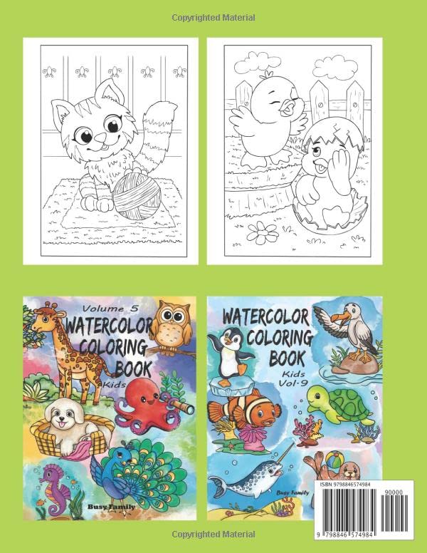 Insanely Cute Animals Coloring Book for Kids: 50 Hand-drawn (and -Picked) Coloring Pages for Boys Girls Kids Ages 4-8. Easy Coloring Books for Kids. A Stress Relief Coloring Book for Relaxation! image 3