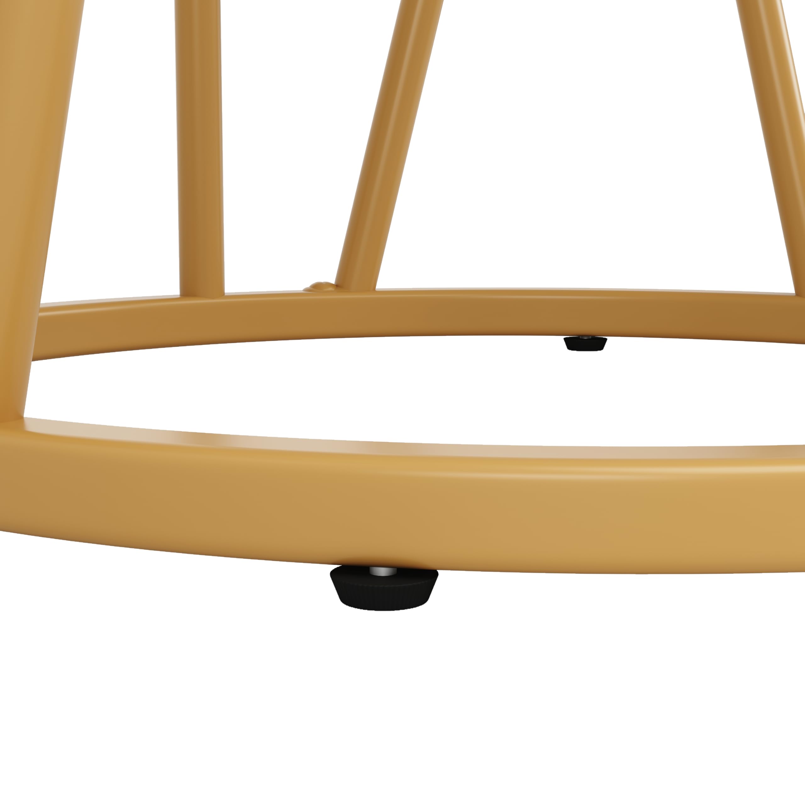 Okrągły stół do jadalni 80 x 80 x 76 cm marmurowy blat MDF regulowany złoty nogi idealny dla 4-6 osób eleganckie meble kuchenne i salon nowoczesny design złote akcenty