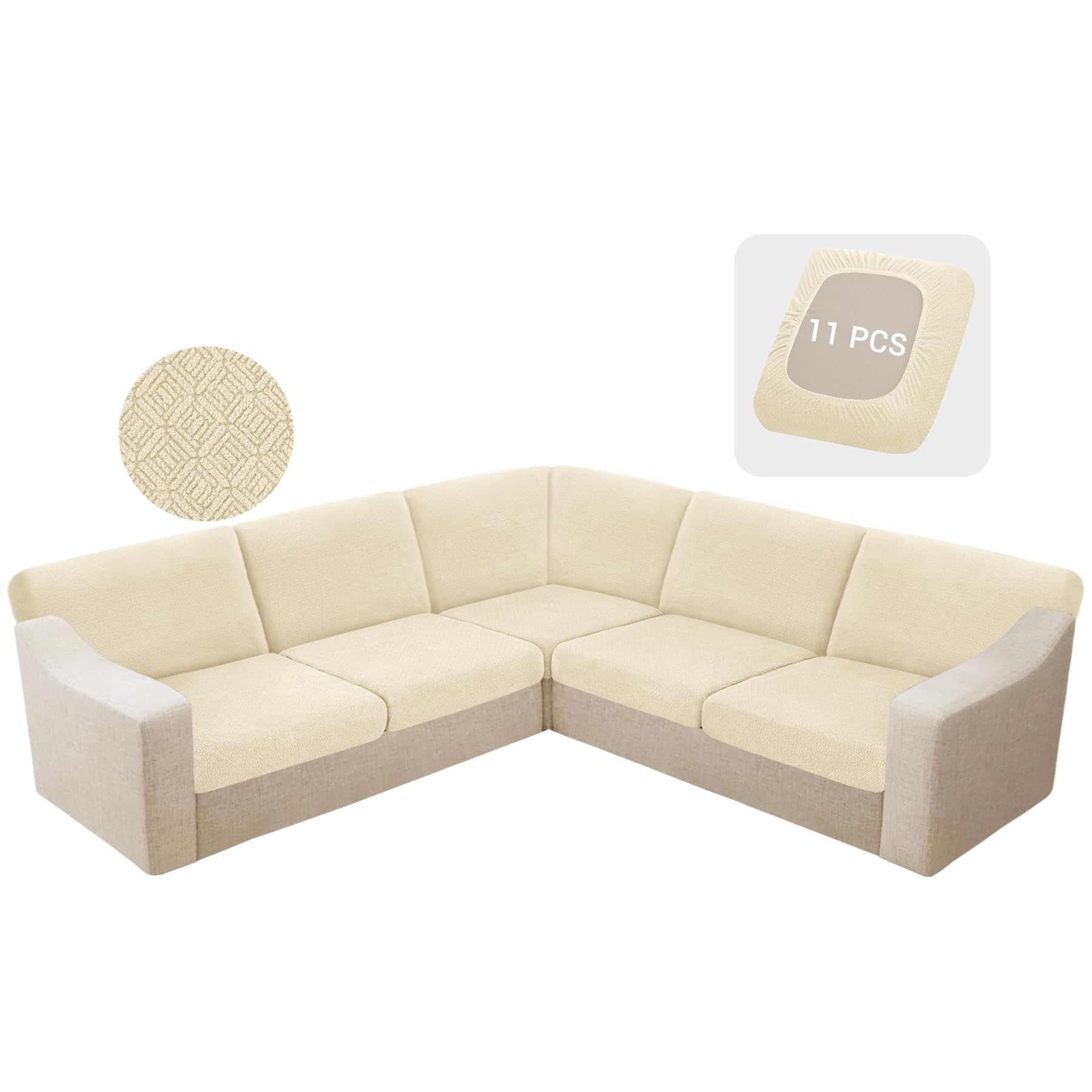 Amazon.com: HDCAXKJ Waterproof Sectional Couch Cushion Covers 11