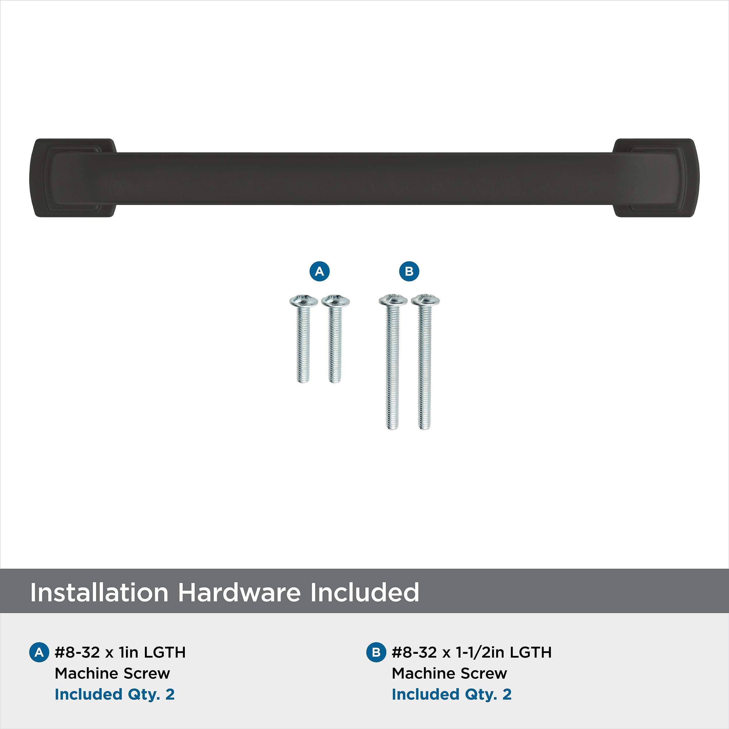Amerock, Matte Black, 5-1/16 inch (128mm) Center-to-Center - Image 4