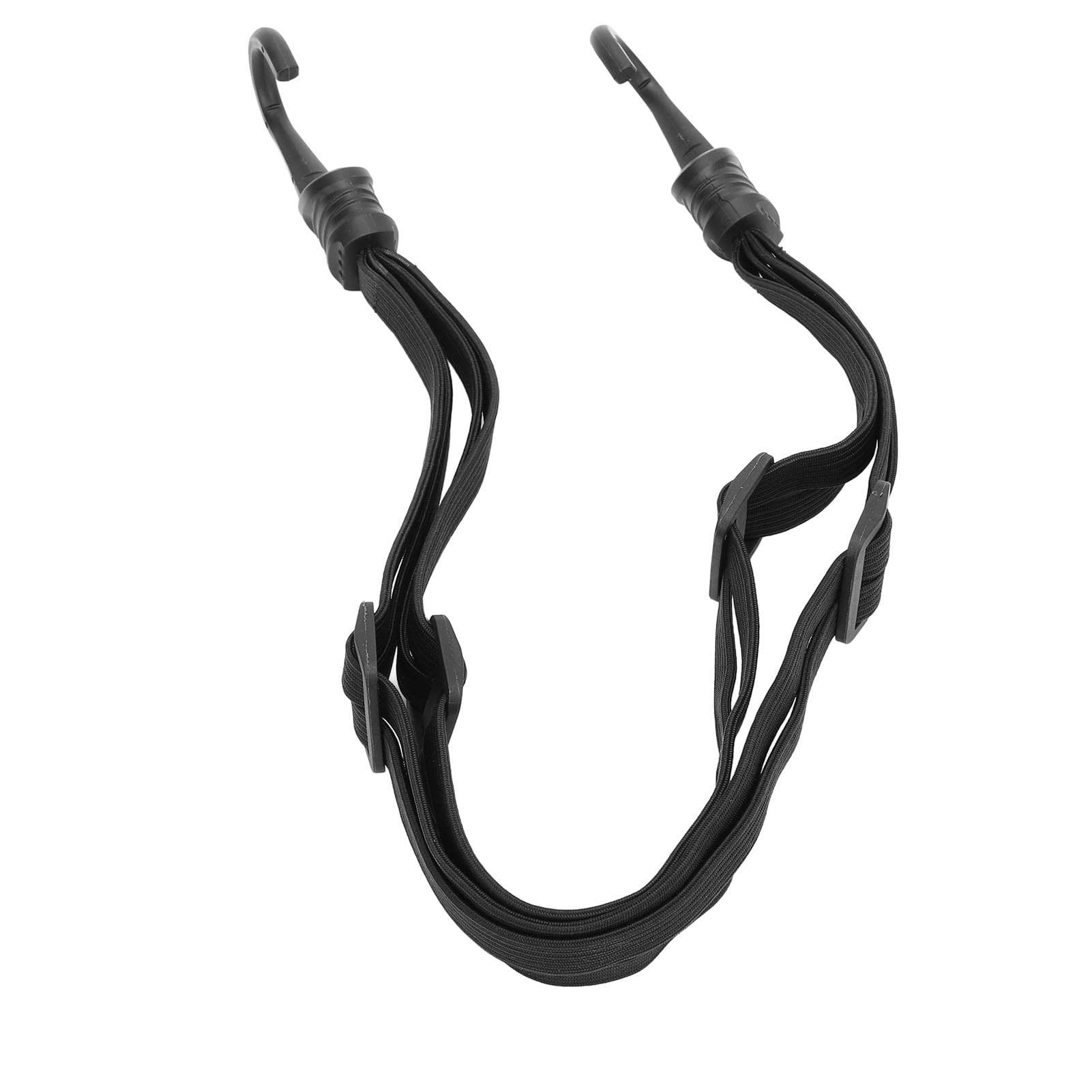 Pilipane Motorcycle Helmet Luggage Rope High Elasticity Flexible Adjustment Strap for Securing Helmets and Luggage on Motorcycles Electric Bikes Rubber ABS Material 60cm Length