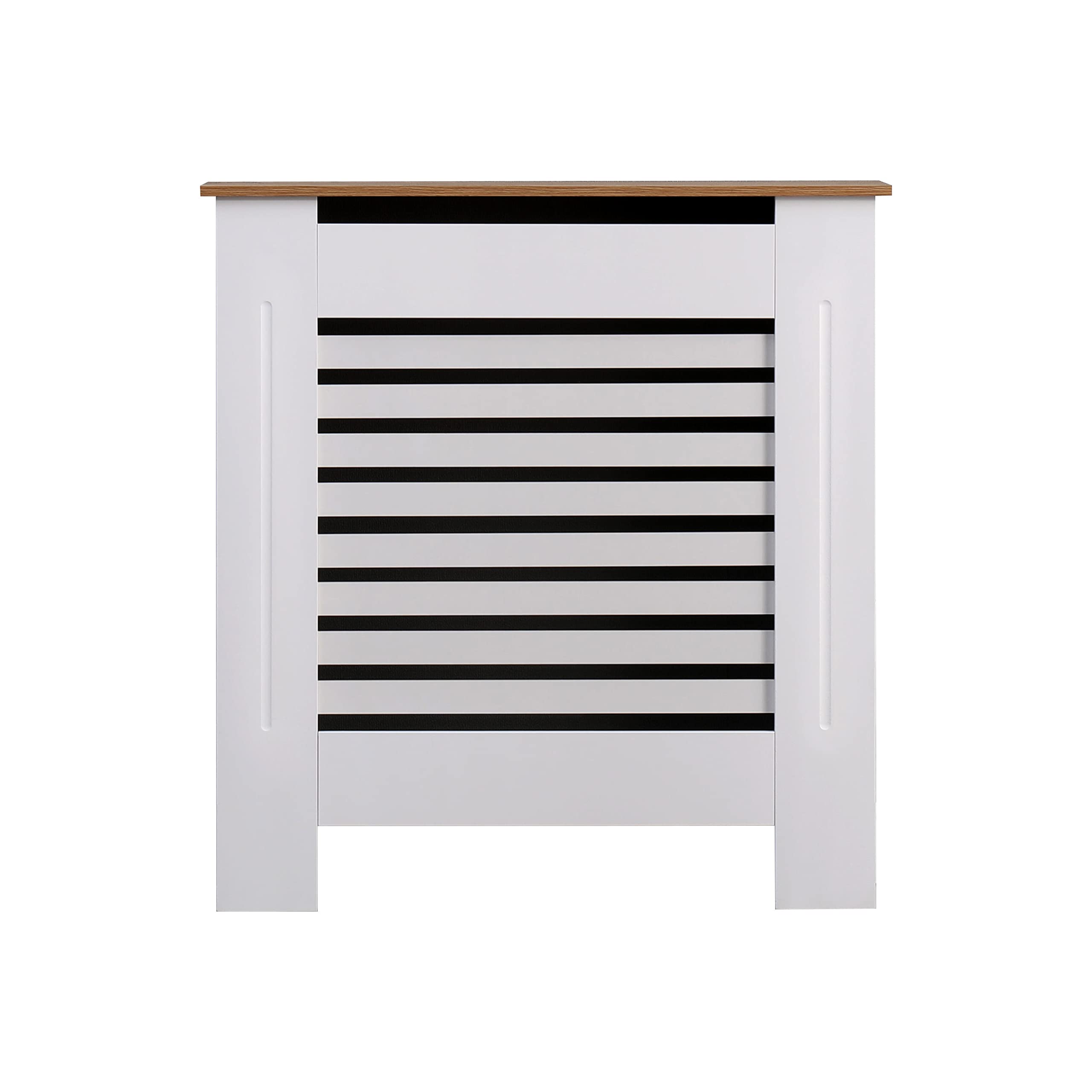AVC Designs Kensington Radiator Cover Small Horizontal Cabinet White/Oak…