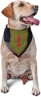 US Army 1st Infantry Division Triangle Dog Bandana Scarf Accessories for Pet Bibs