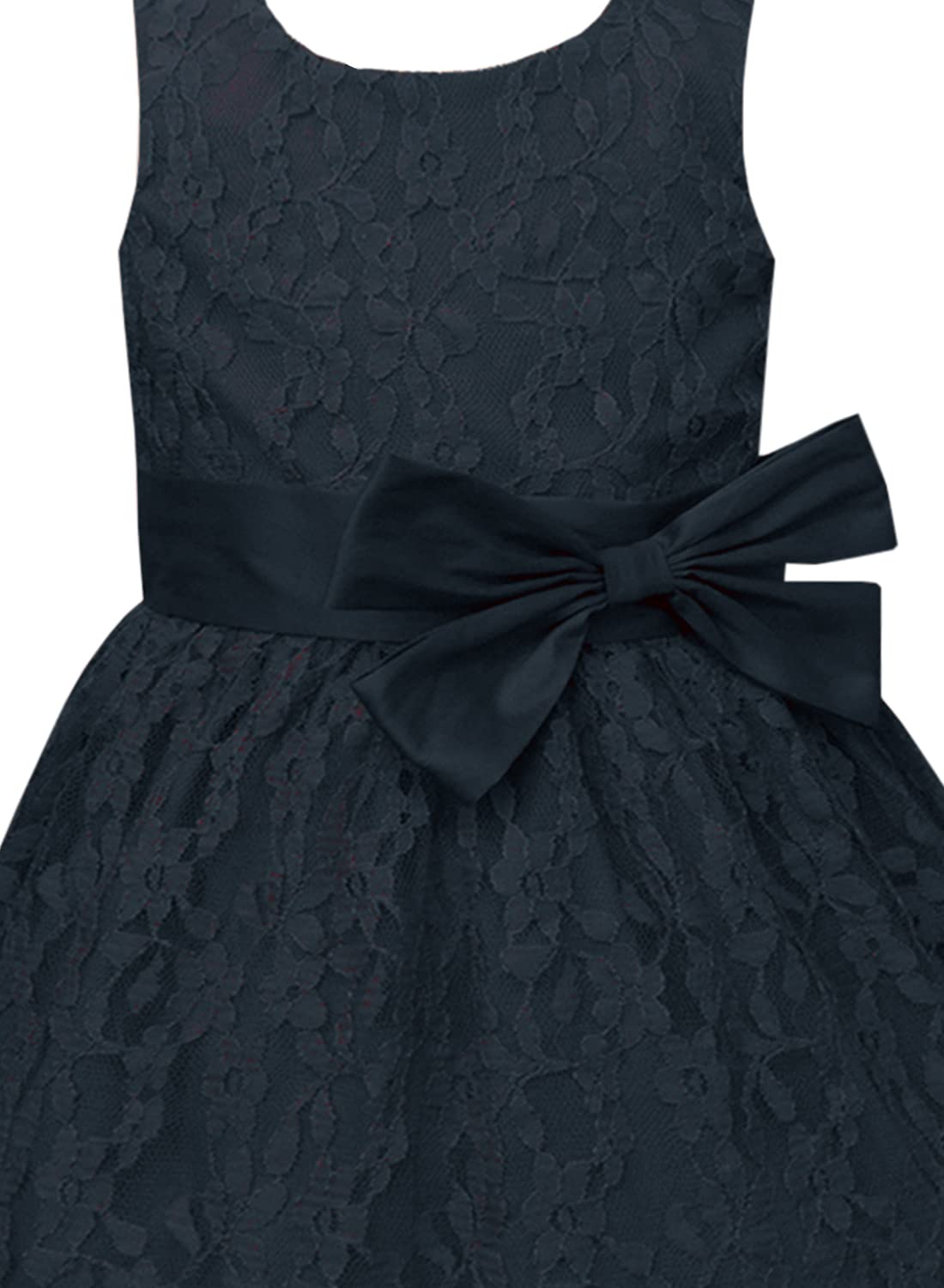 A.T.U.N. (ALL THINGS UBER NICE) Nylon Fit and Flare Dress (DGDRS DBD_Navy_7-8 Years) 1