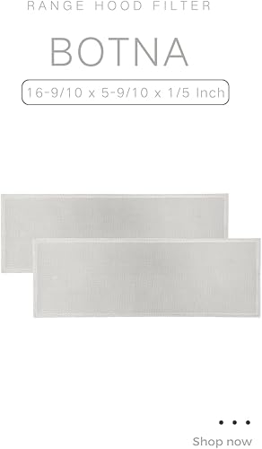 Miniatura 2 de S99010370 Filtro de grasa de aluminio para repuesto de campana extractora compatible con Broan-NuTone B080879229, AP5331393, 2002603 y B08087661,