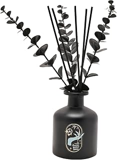 Widdop Disney Nightmare Before Christmas Reed Diffuser - Black Ceramic Vase with Branches and Reed Sticks - Fragrance Oil Aromatherapy Home Accessories