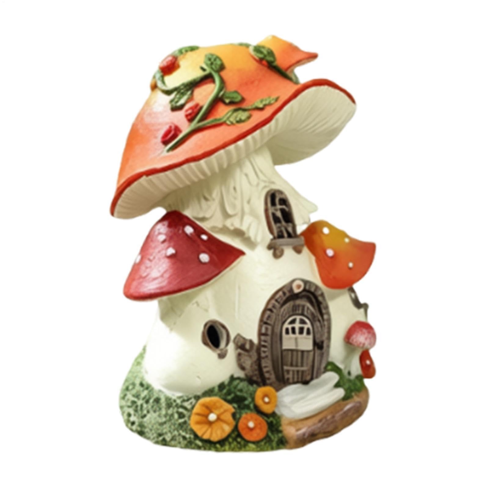 Maison de jardin féerique étanche et décoration lampe figurine d'extérieur pour cour