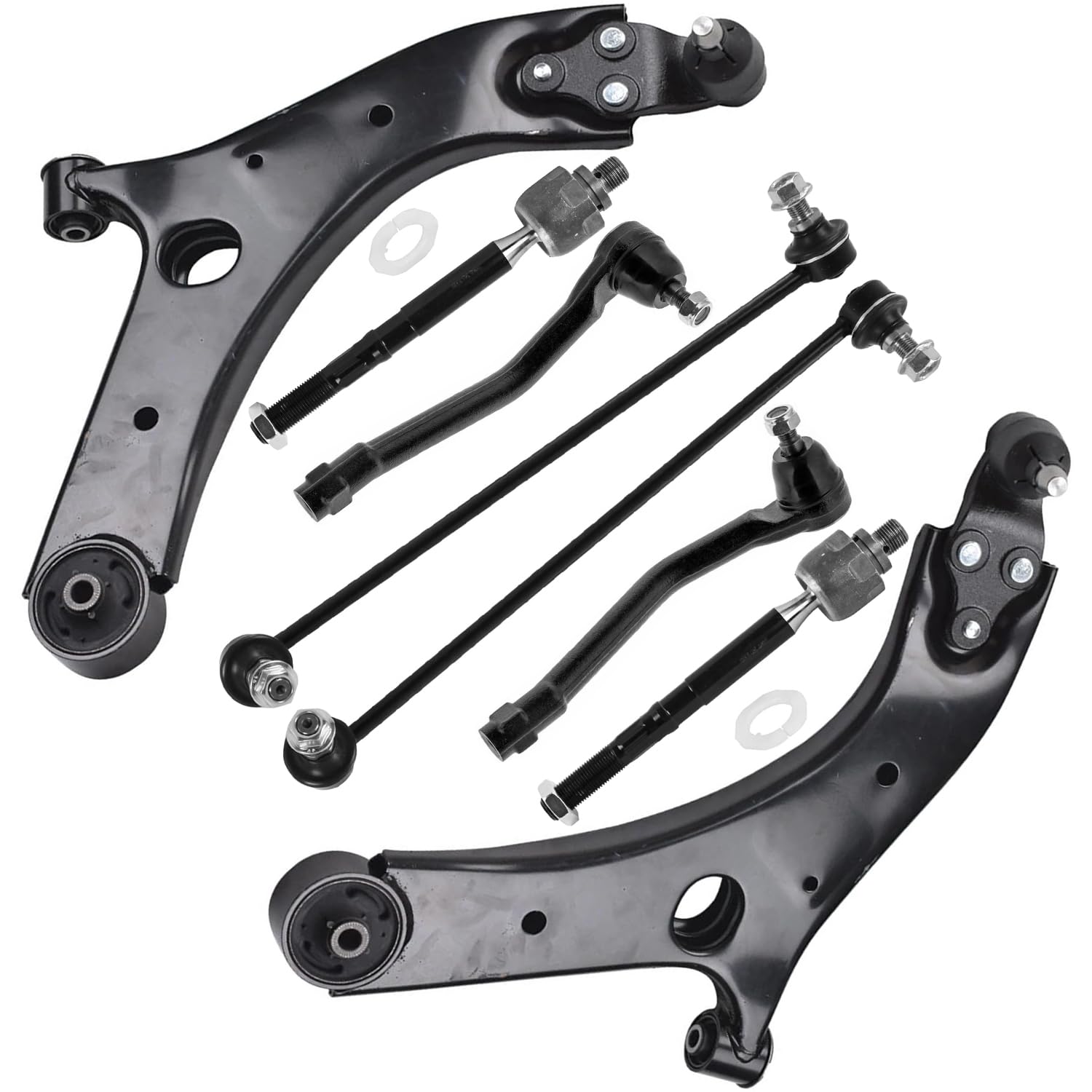 Detroit Axle - 8pc Front Control Arms Kit for 2015-2021 Kia Sedona, 2016