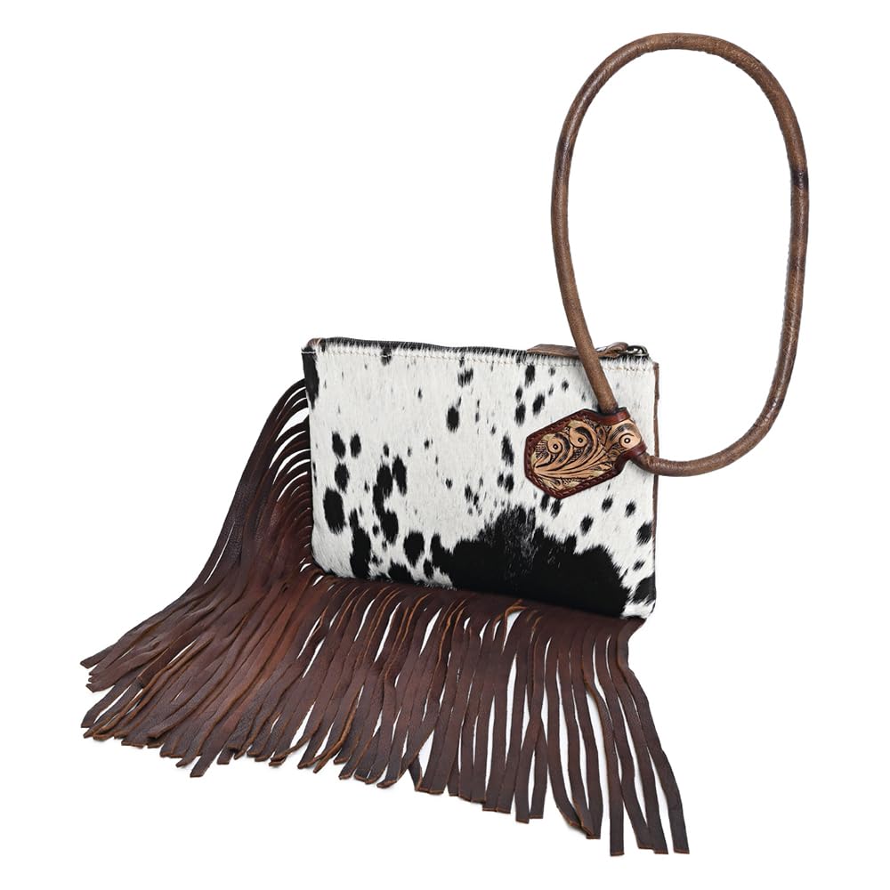 American Darling Wristlet Hair on Genuine Leather Western Women Bag | Handbag Purse | Women Wristlet | Wristlet Wristlet | Travel Wristlet | Leather Wristlet | Clutch Wristlet