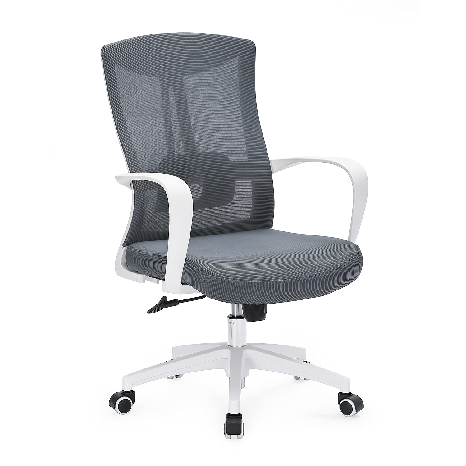 LANNY Home Office Executive Adjustable Seat Height Desk Chair Gaming Computer Swivel Chair High Back Arm Chair Ergonomic Lumbar Support, Suitable for Meeting and Reception Place (Grey3)
