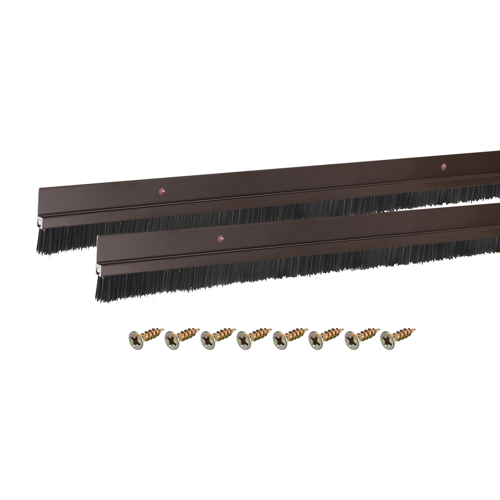 Brosse de porte en marron uxcell lot de 2 bas de porte aluminium 99cm