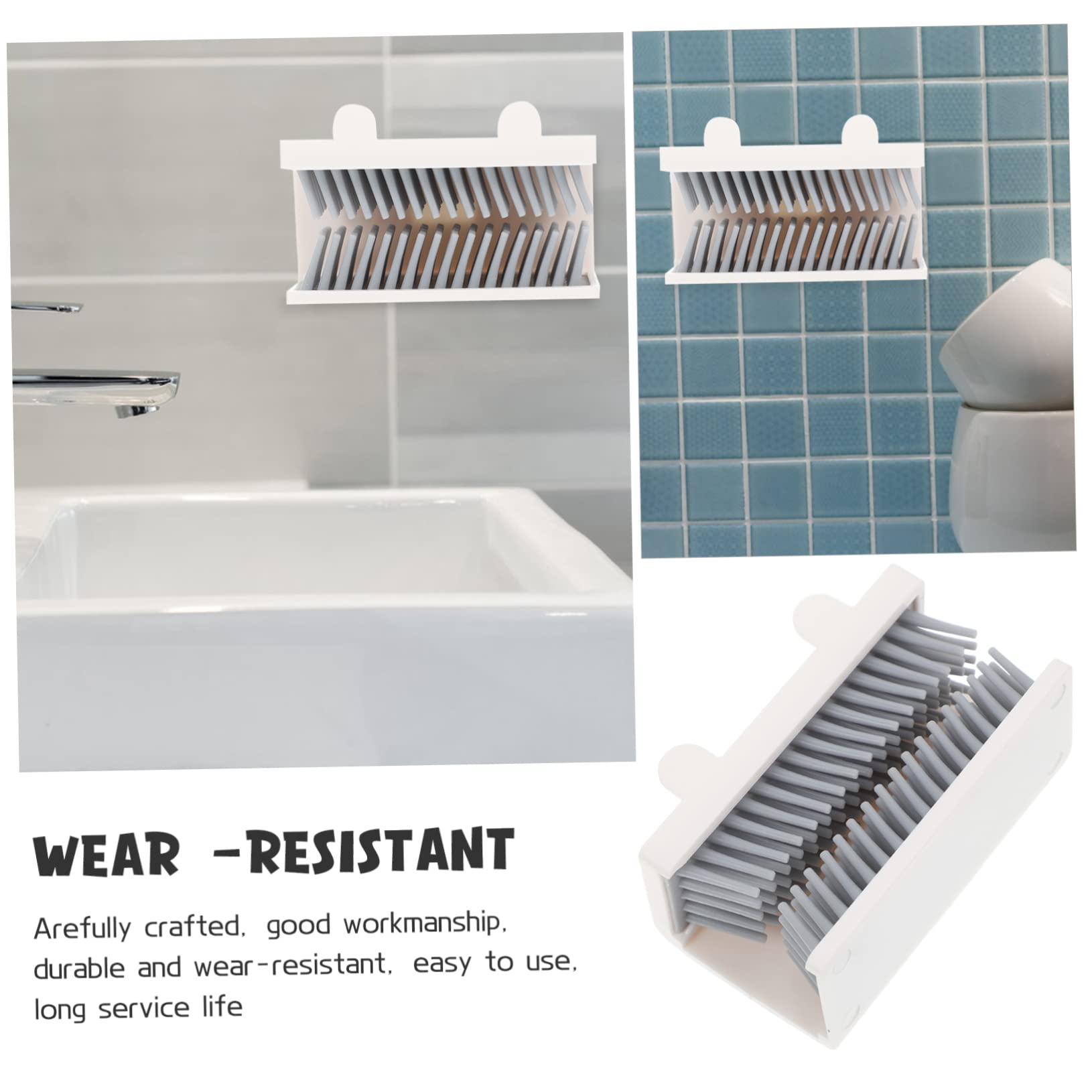 Uonlytech 5pezzi Doccia Silicone Montato Raccoglitore Per Per Design Orecchie Facile Installare e Resistente Draining