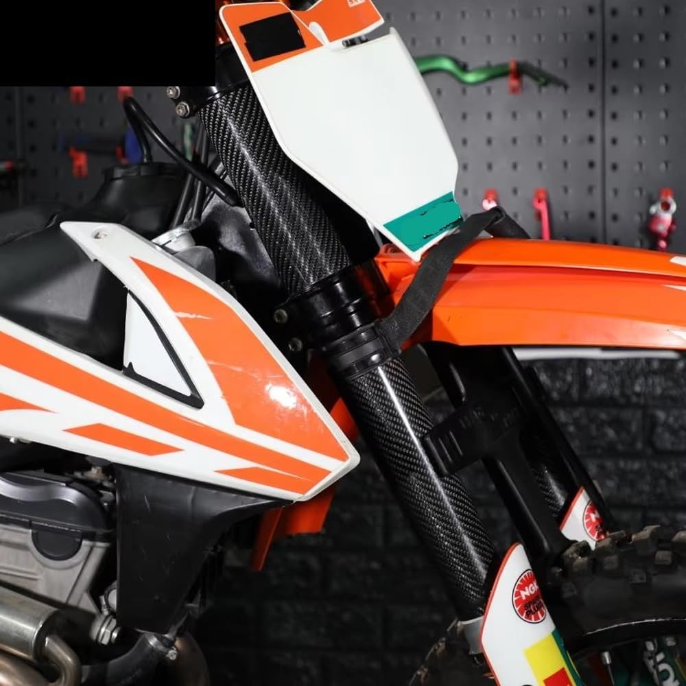 Misura per EXC SXF XCF 125 250 Moto 160-260MM Protezione antiurto forcella anteriore regolabile protezione forcella(248mm 1 pair)