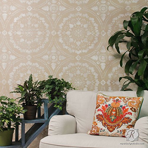 Mandala Tile Wall Stencil Large Circle Design for Painting Floor