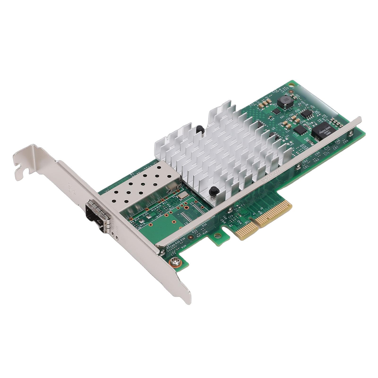 Fabater Adattatore per Scheda di Rete PCI E X4 da 10 GB Connettività Ad Alta velocità per Sistemi Server E, Controller 82599EN, 1 Porta SFP+