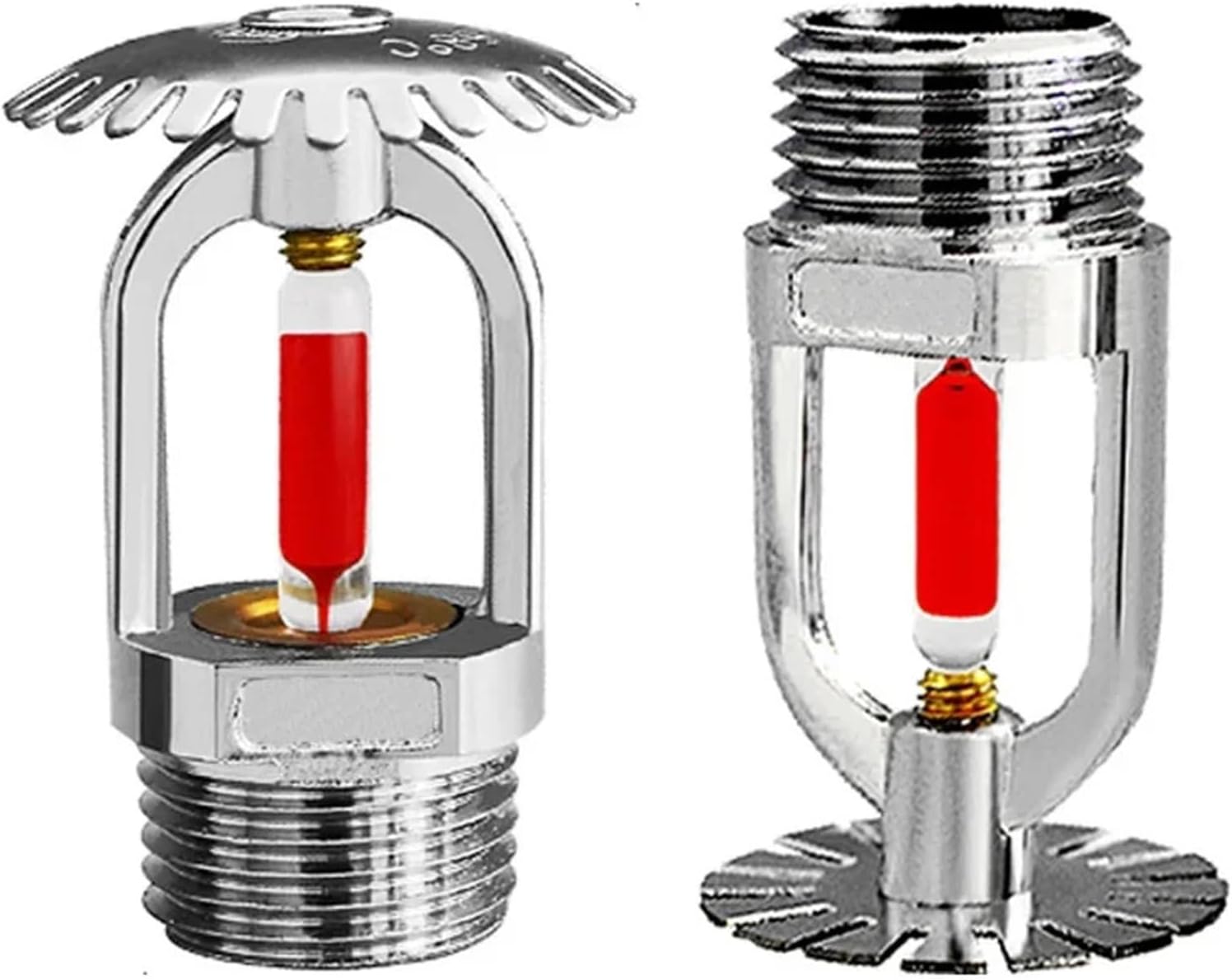 1PC 1/2 Inch (DN15) Bronze Fire Sprinkler Head, 68°C Upright/Down Type for Protection System(On)