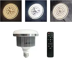 Gimaibugraff 1 Pacote De 85 W Led Soft Box Light, Lâmpada Para Fotografia 2700-6500 K Com Controle Remoto E Temperatura De Cor Regulável, Luzes E27 Para Estúdio Fotográfico E De Vídeo