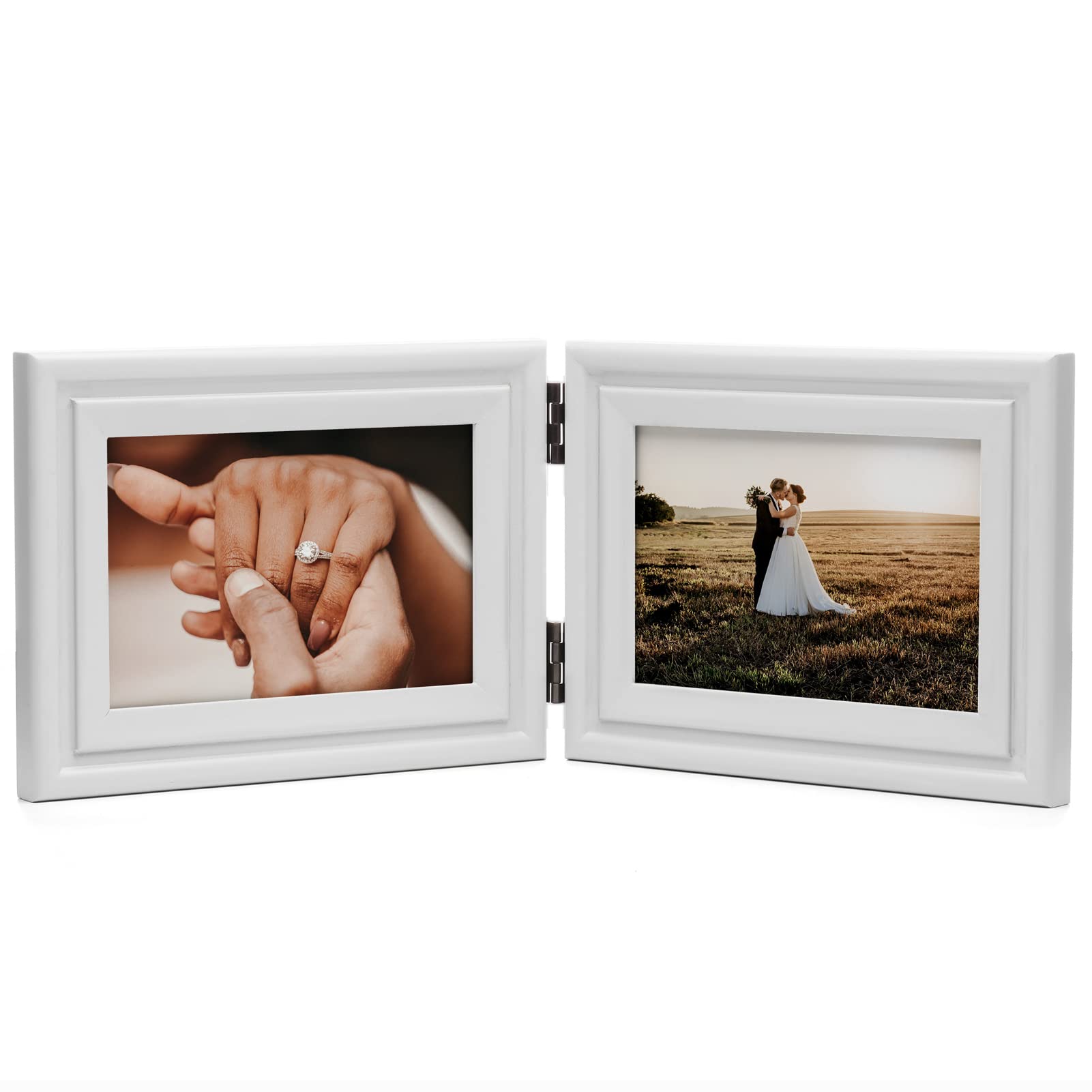 Amazon.com - WISADD Horizontal 4X6 Picture Frames Double Hinged