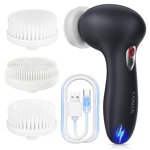 COSLUS FBX04 Facial Cleansing Brush Scrubber 3-in-1 Bi-Directional Spin