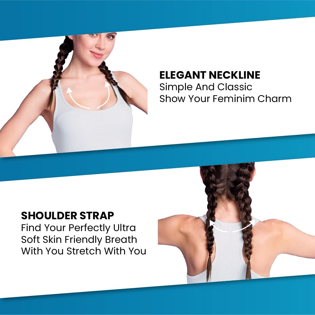 Studio 3 12 Pieces Pack Women's Ribbed 100% Cotton Slim Tank Tops-Assorted Color - Image 4