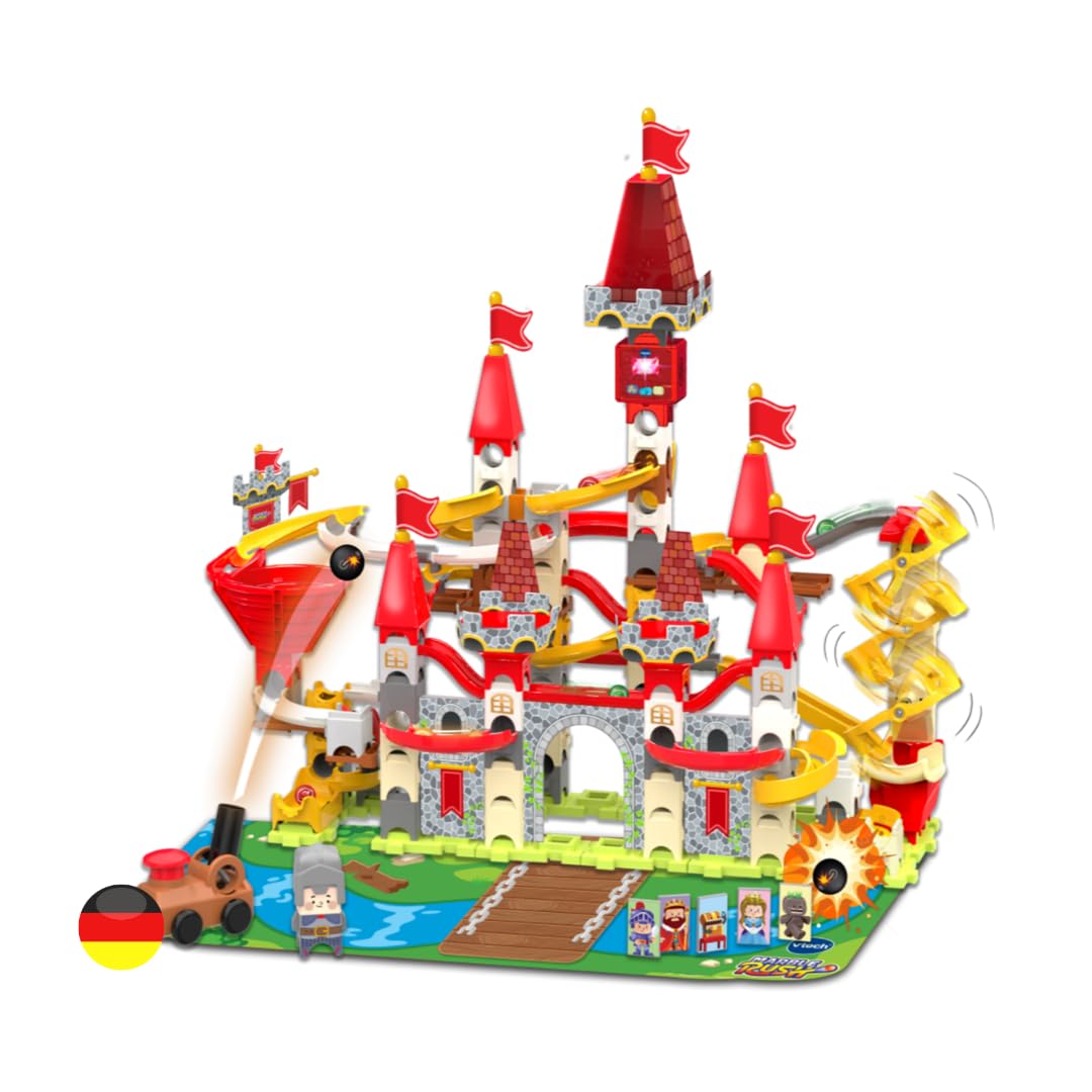 VTech Marble Rush Adventure Castle – Kugelbahn mit Lift, 171 Teile