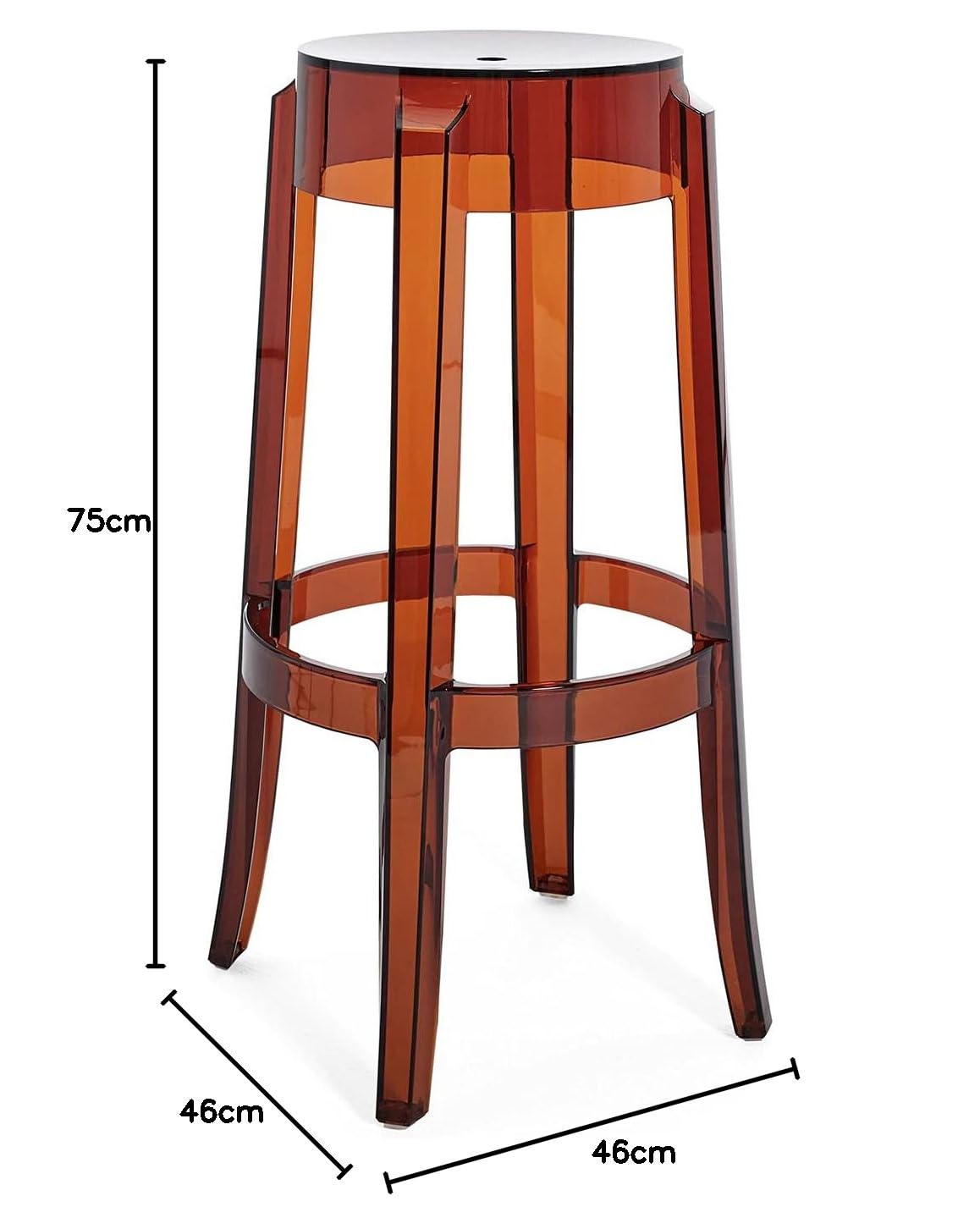 Amazon.co.jp: Kartell(カルテル) スツール 『CHARLES GHOST